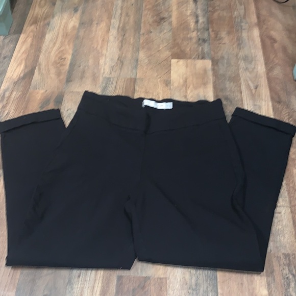 Larry Levine Ankle Length Black Pants. Size XL. - Picture 8 of 10